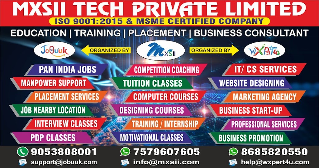Mxsii Tech Private Limited Education Training Placement Business