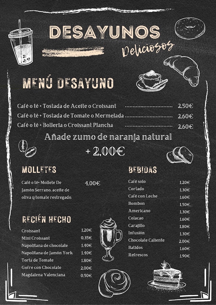 Nostrum Cafe Y Pan — Carta