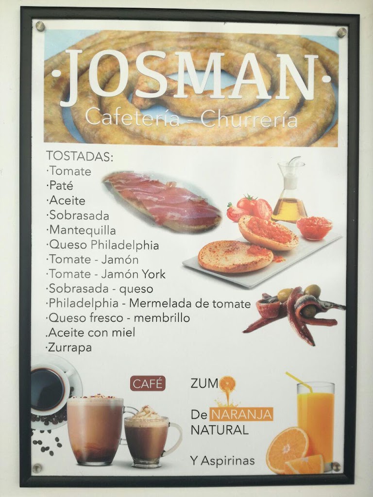 churreria desayunos josman — Carta