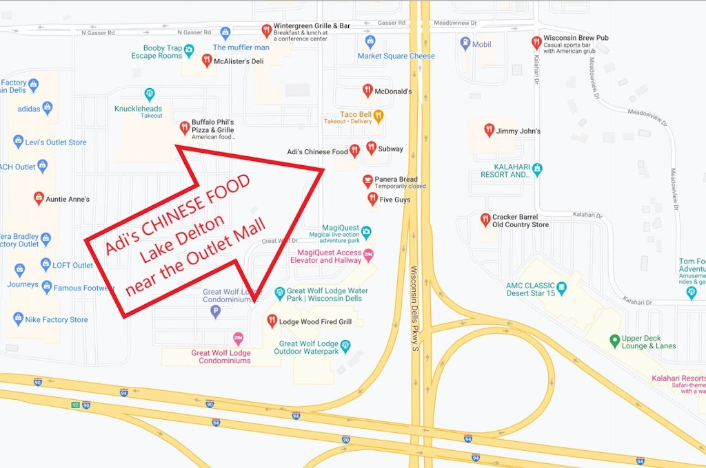  Adi's Chinese Food on Great Wolf Drive