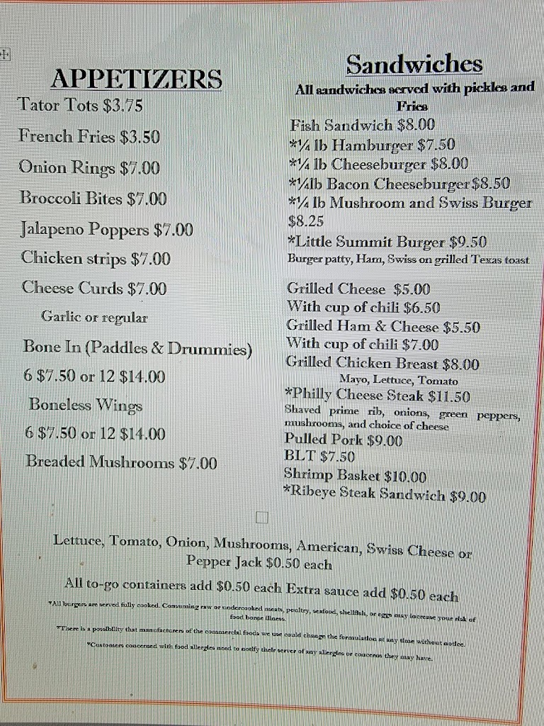  Little Summit Bar and Grill