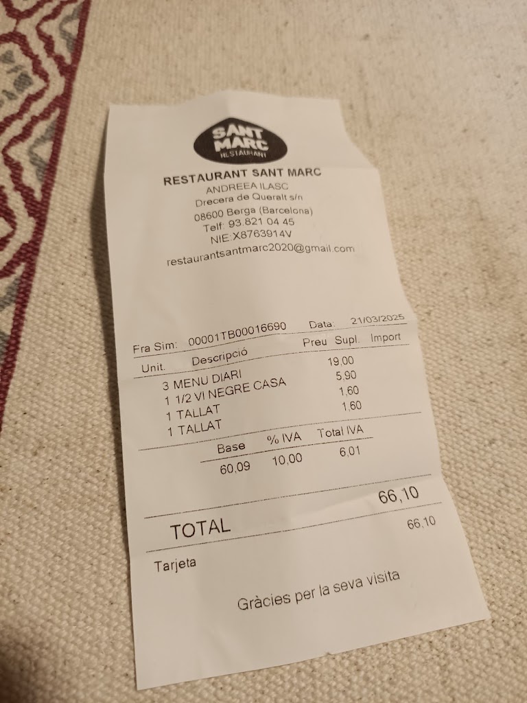 Restaurant Sant Marc — Mas recientes