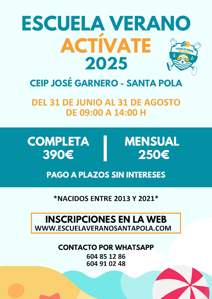Escuela Verano Activate - Santa Pola