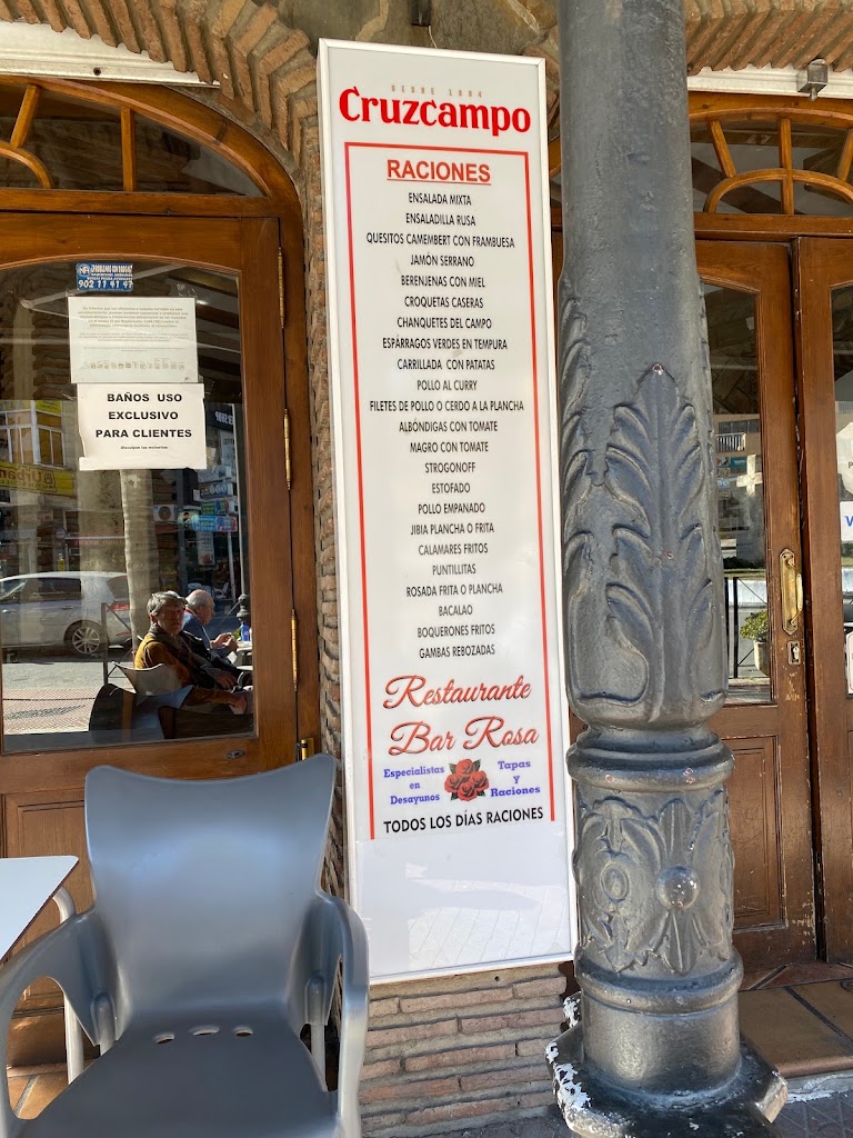 Cafeteria La Cruz — Carta
