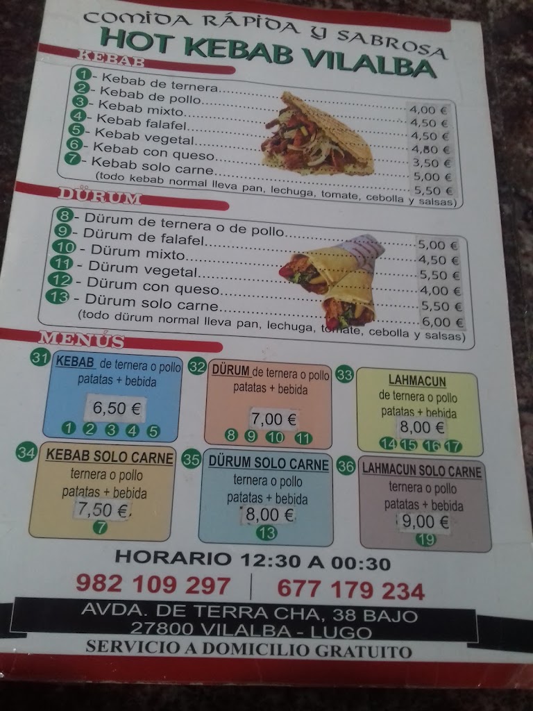 Hot Kebab Vilalba — Del propietario