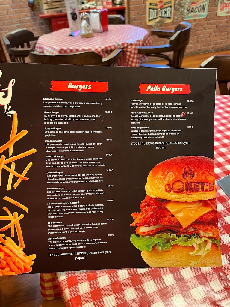 Bonet's Grill — Carta