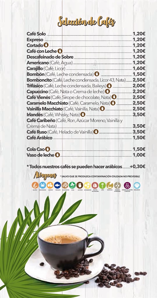 El Recreo - Family Lounge Park — Carta