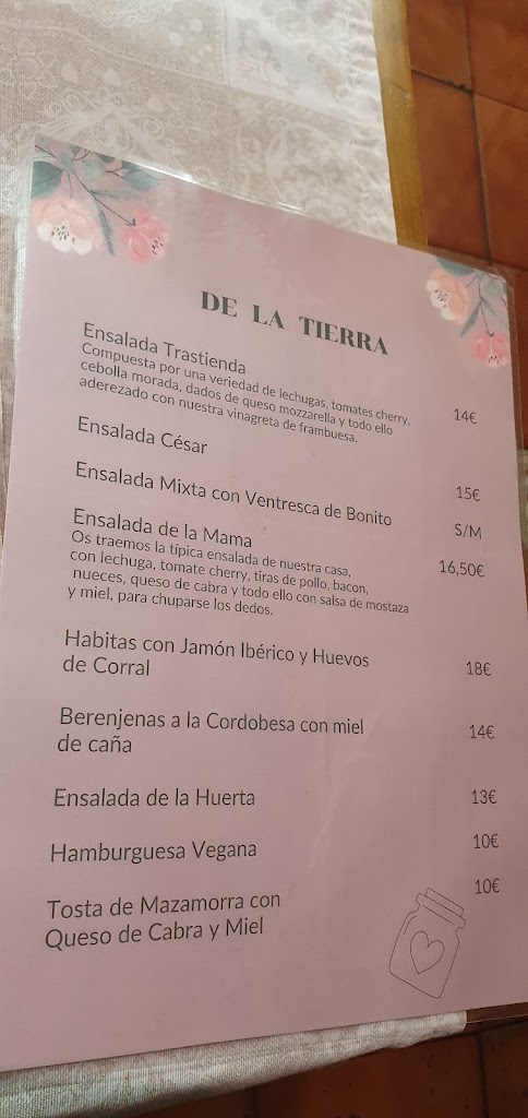 Gastrobar La Trastienda — Carta
