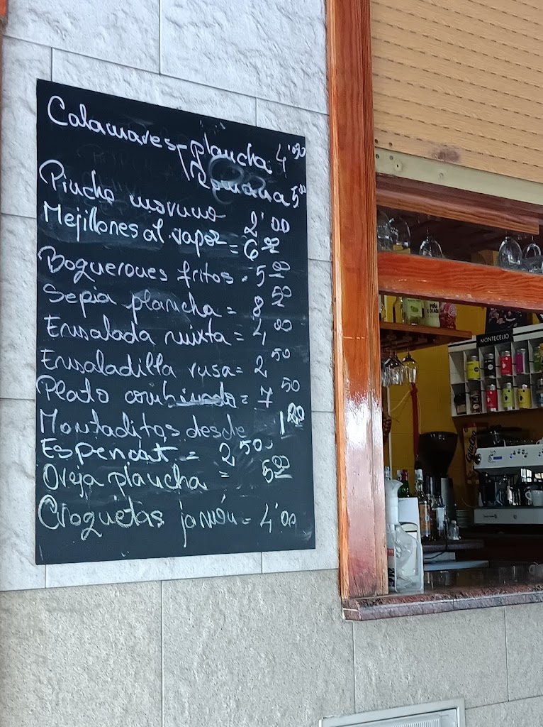 Cafe Bar Restaurante Nou Alameda — Carta