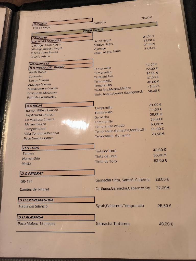 Hacienda 1676 — Carta