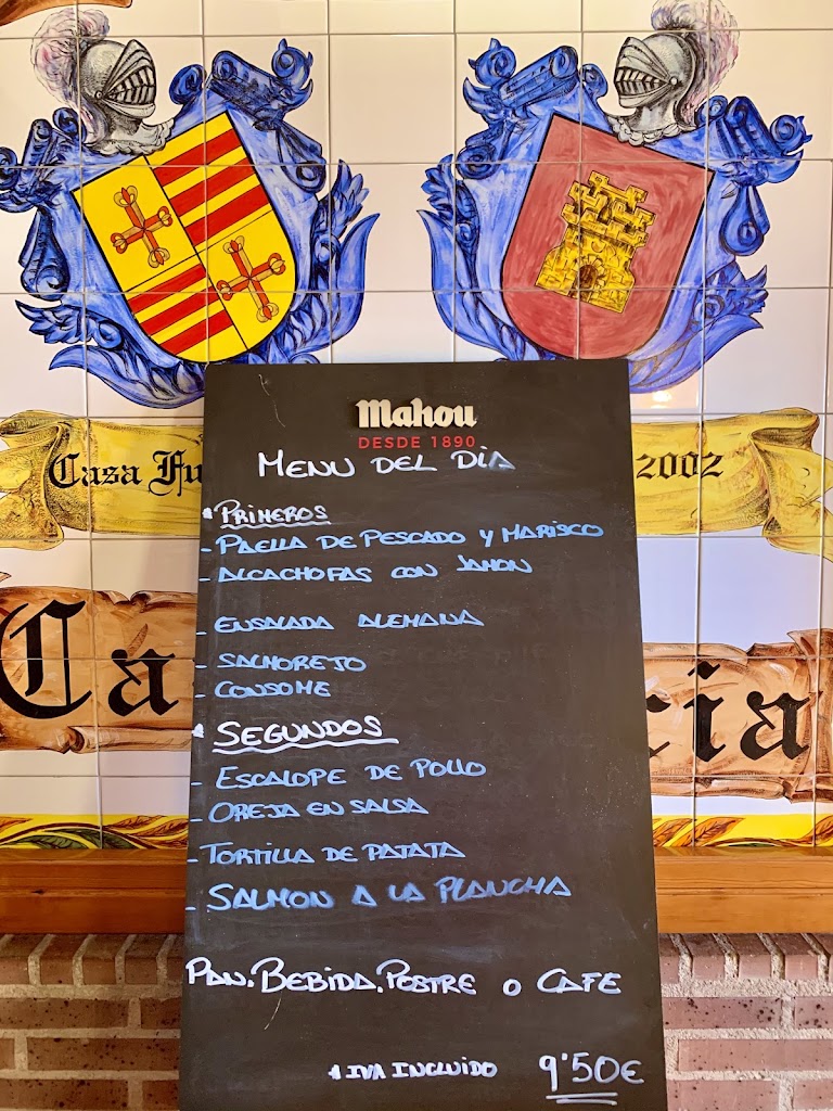 Meson Restaurante Casa Alicia — Carta