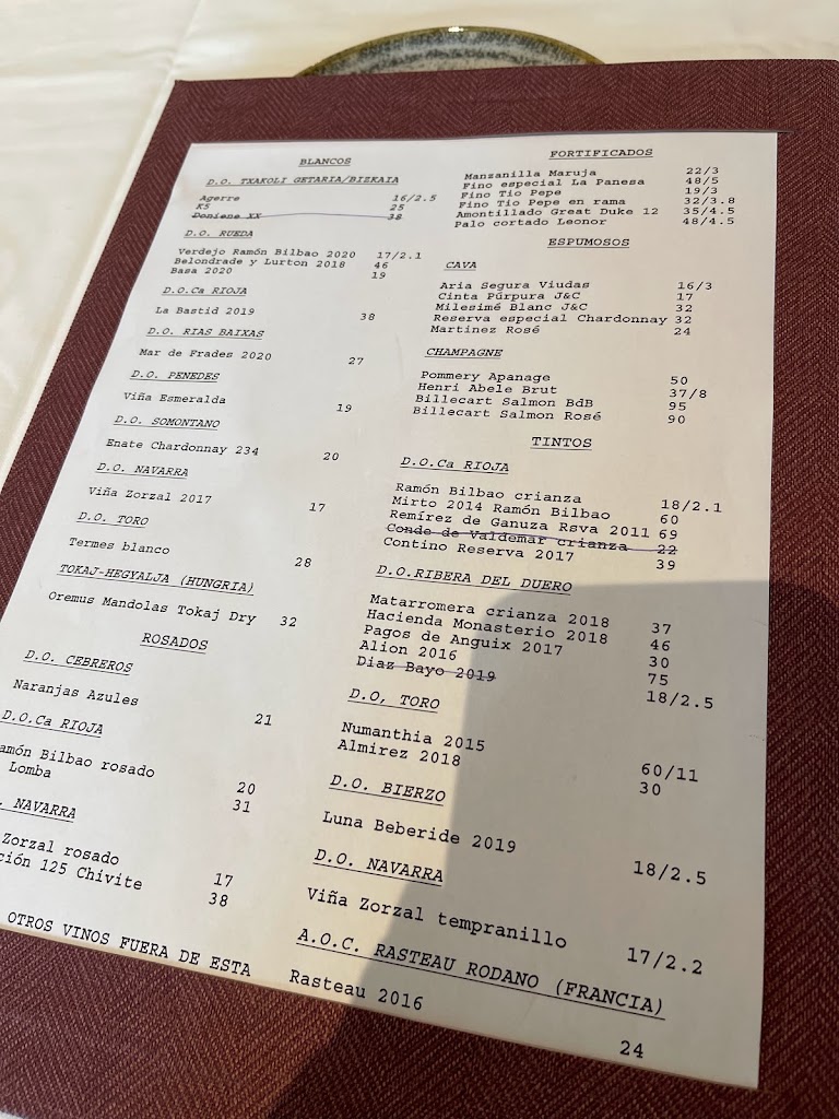 Txitxardin - Brasa y tradicion — Carta