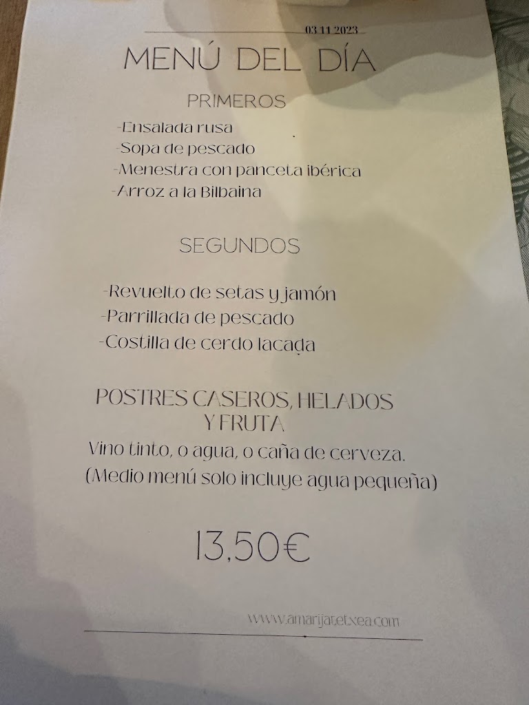 AMARI JATETXEA — Carta