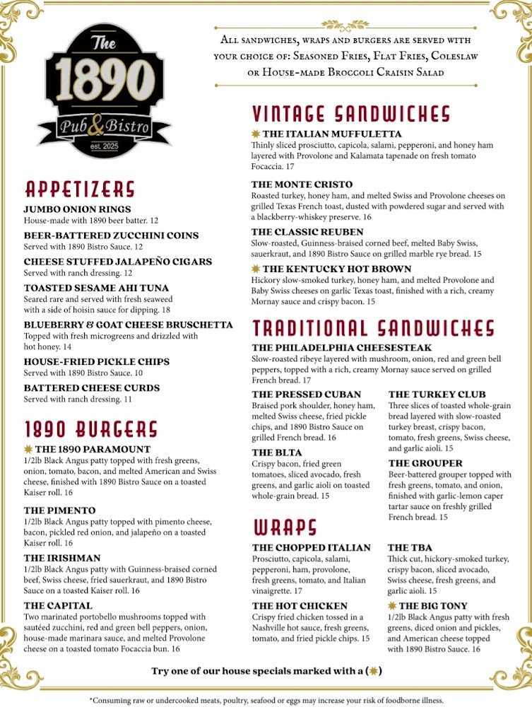  The 1890 Pub & Bistro