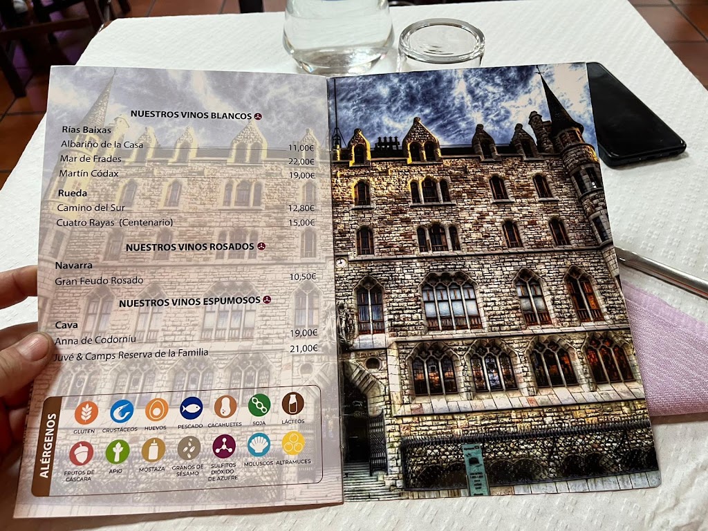 Restaurante El Yantar Leones — Carta