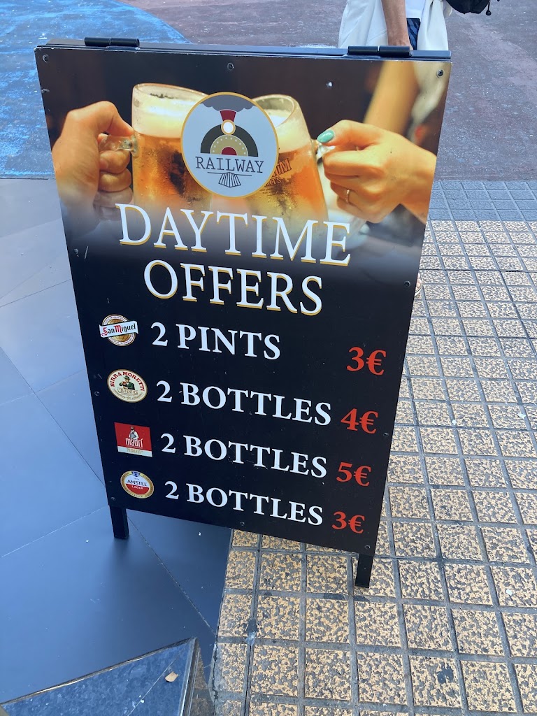 Railway Bar Benidorm — Carta