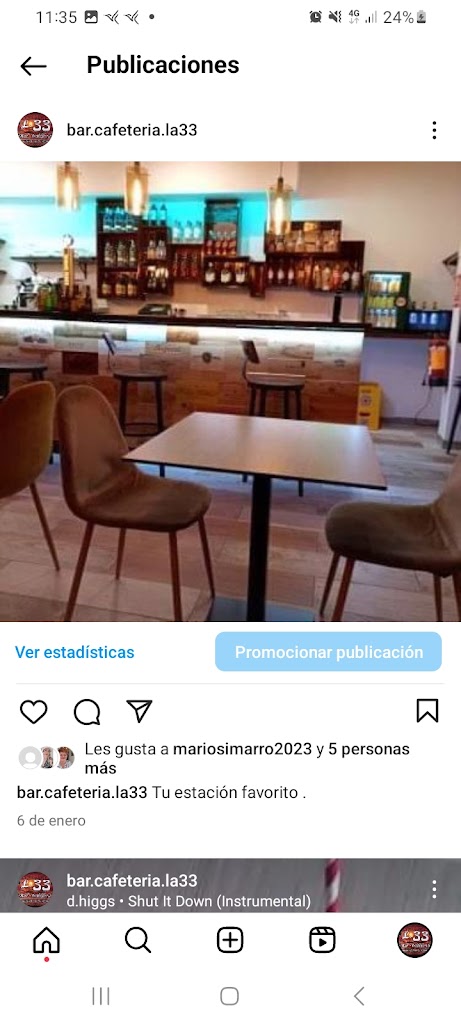 Bar cafeteria La 33