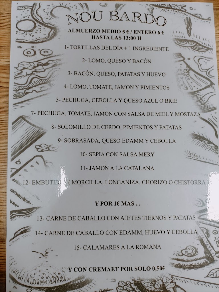 Nou Bardo — Carta