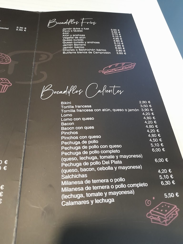 Cafe Del Plata — Carta