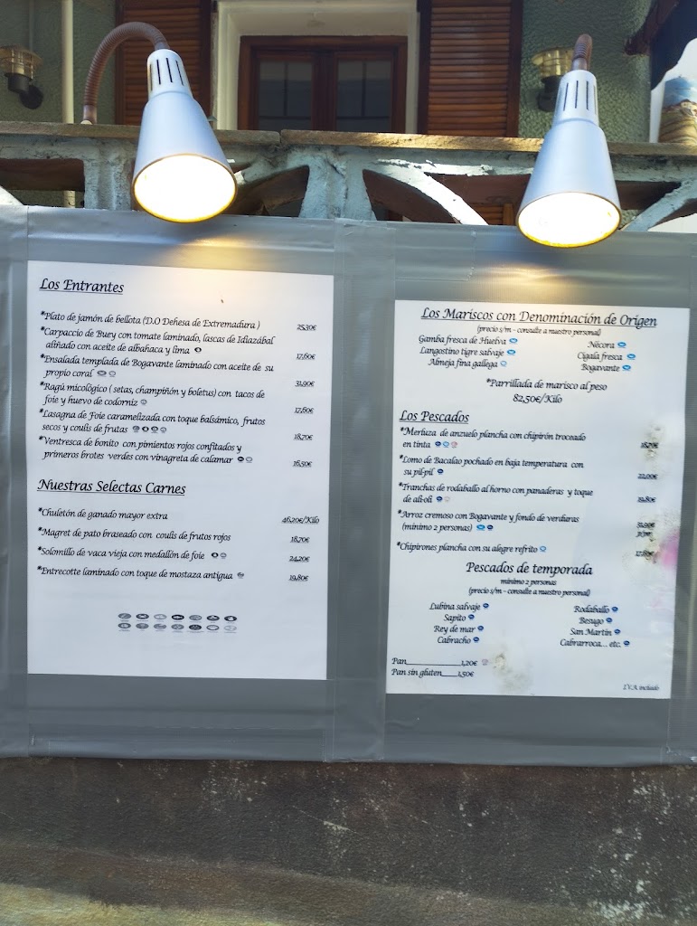 Restaurante Goiezti — Carta