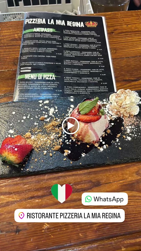 RISTORANTE PIZZERIA LA MIA REGINA — Carta