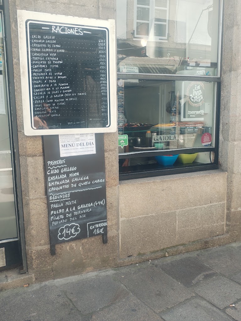 Cafe Bar Arume (Santiago de Compostela) — Carta