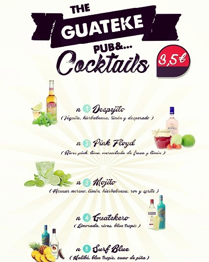 Bar Guateke — Carta