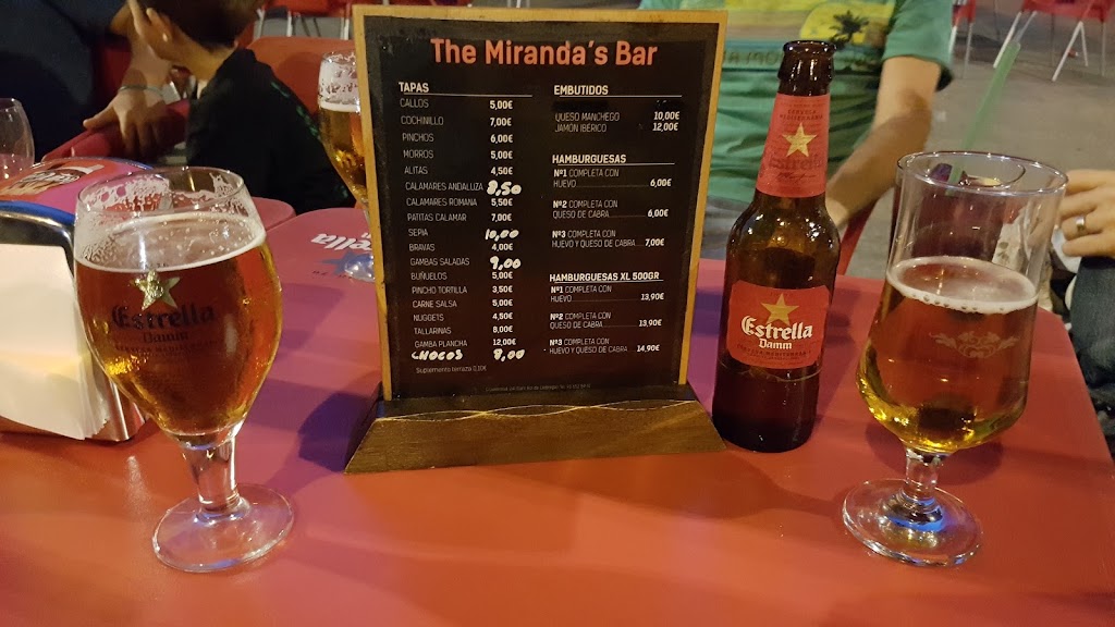 The Miranda's Bar — Carta