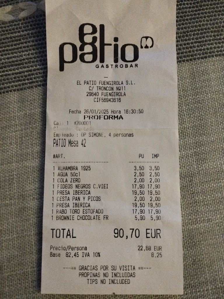 El Patio Gastrobar Fuengirola — Mas recientes