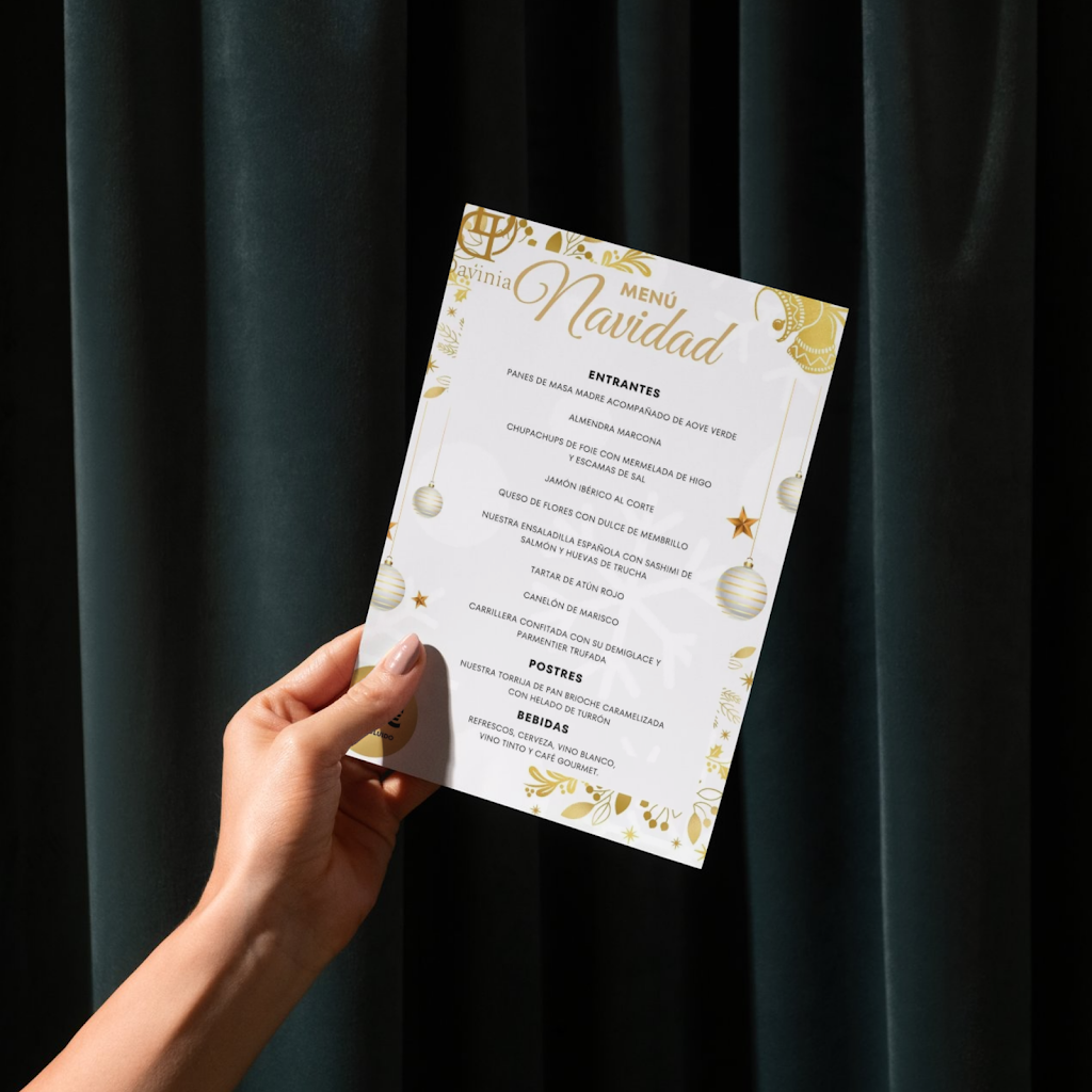 Restaurante D'Davinia Martinez - Ateneo Cultural Casino Orcelitano — Carta
