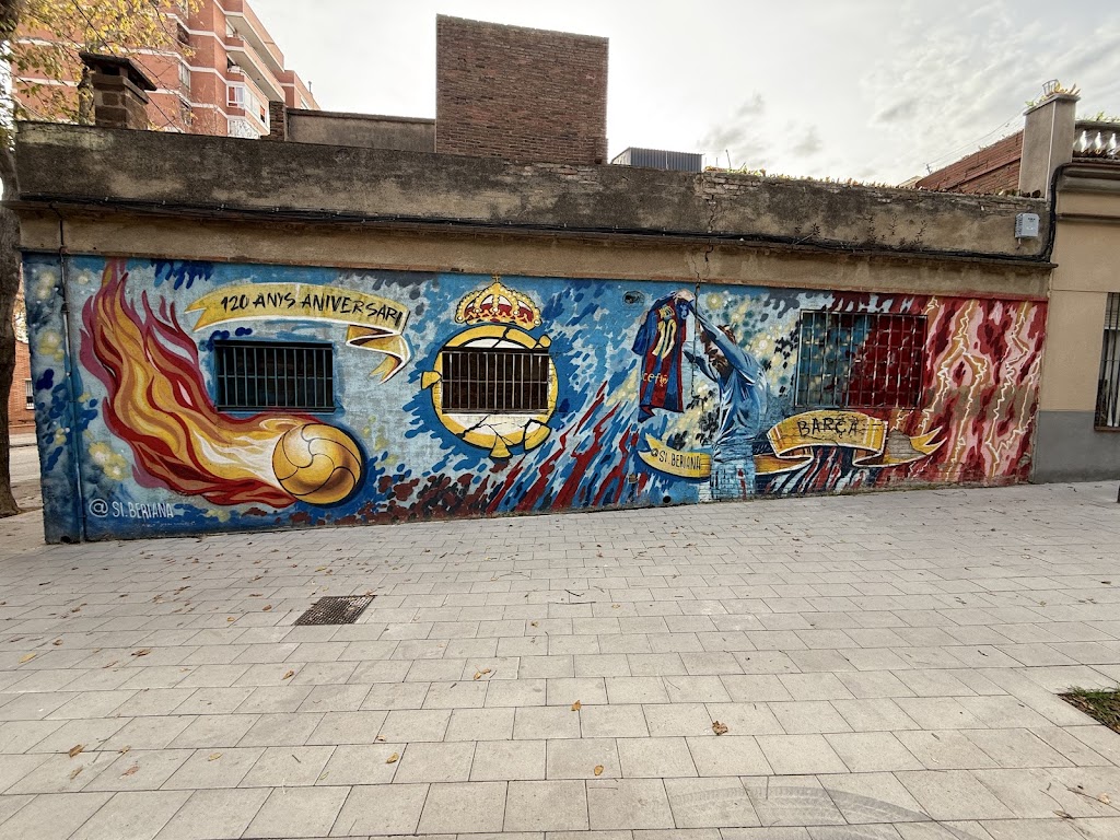 'Graffiti' d'homenatge a en Leo Messi