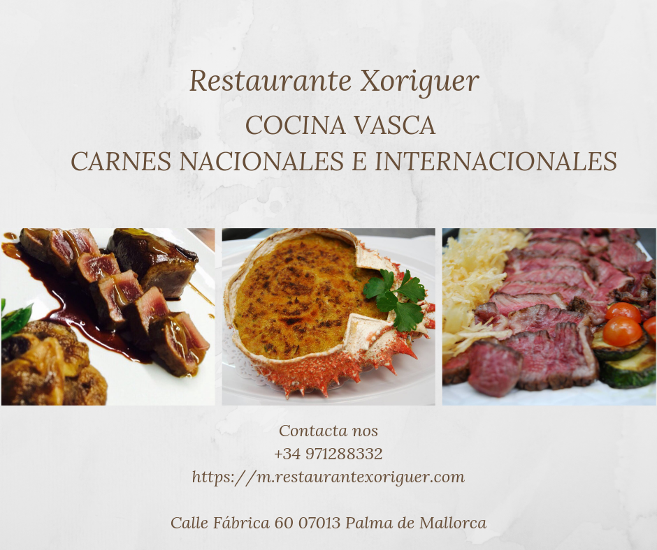 Restaurante Xoriguer — Carta
