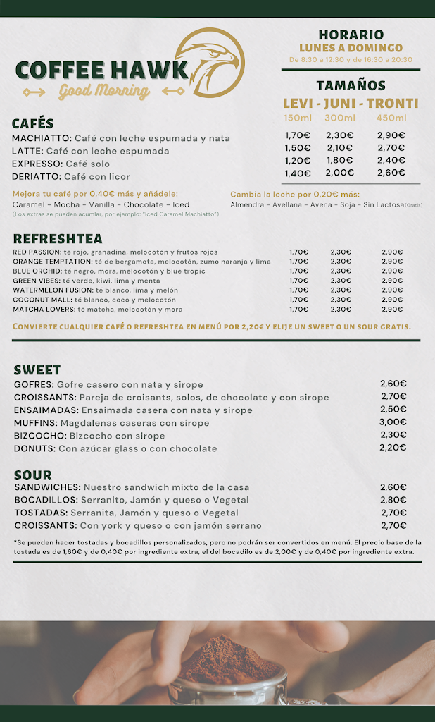 Coffee Hawk — Carta
