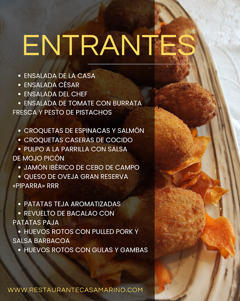 Restaurante Casa Marino — Carta