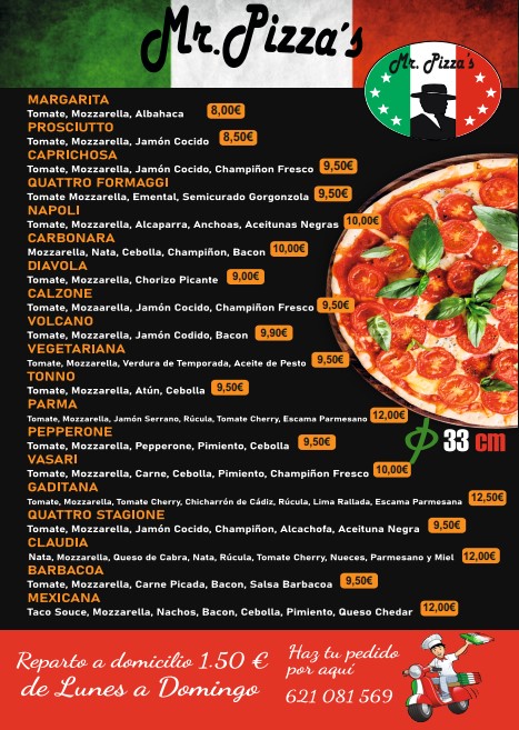 Mr. Pizza's — Carta