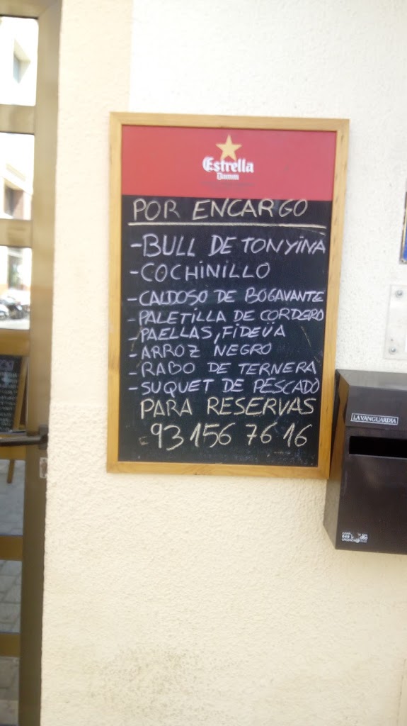 La Parada - Bar cafeteria restaurante — Carta