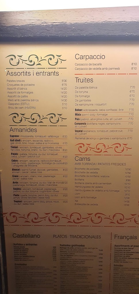 El Pi — Carta