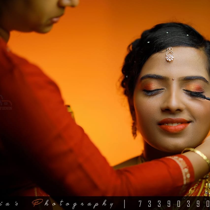 Queen Herbal Bridal Studio Bridal And Celebrity Makeup Artist In Nagercoil Saveetha Mahesh