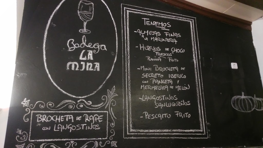 Bodega La Mina — Carta