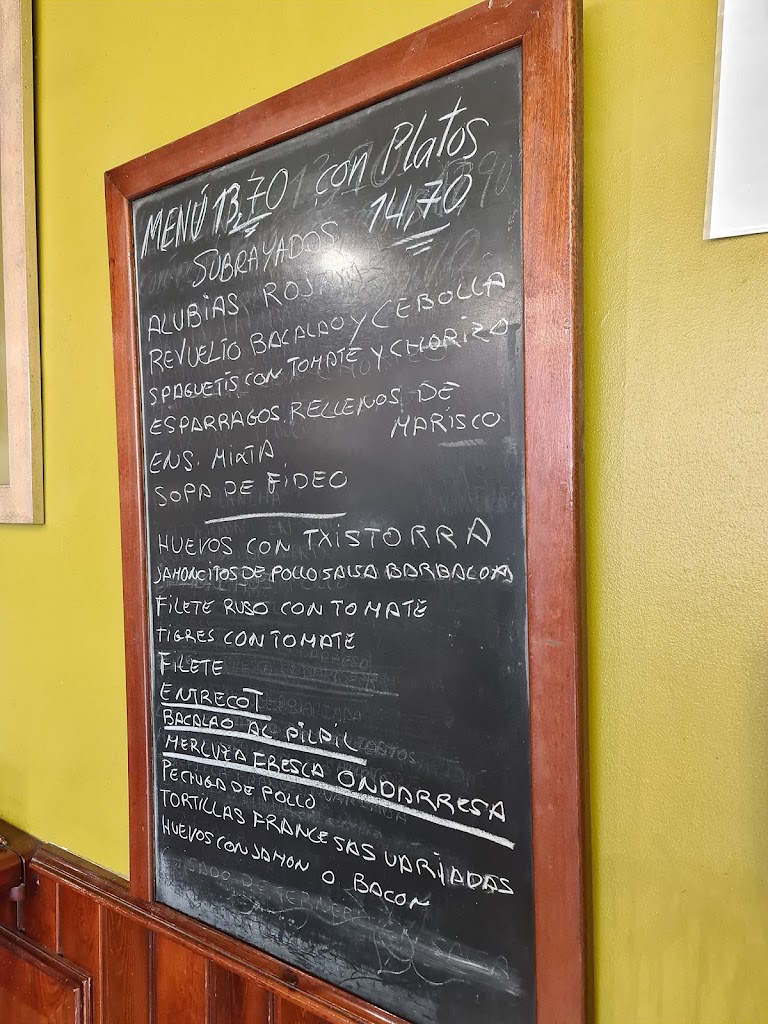 Restaurante Katea Asua — Carta