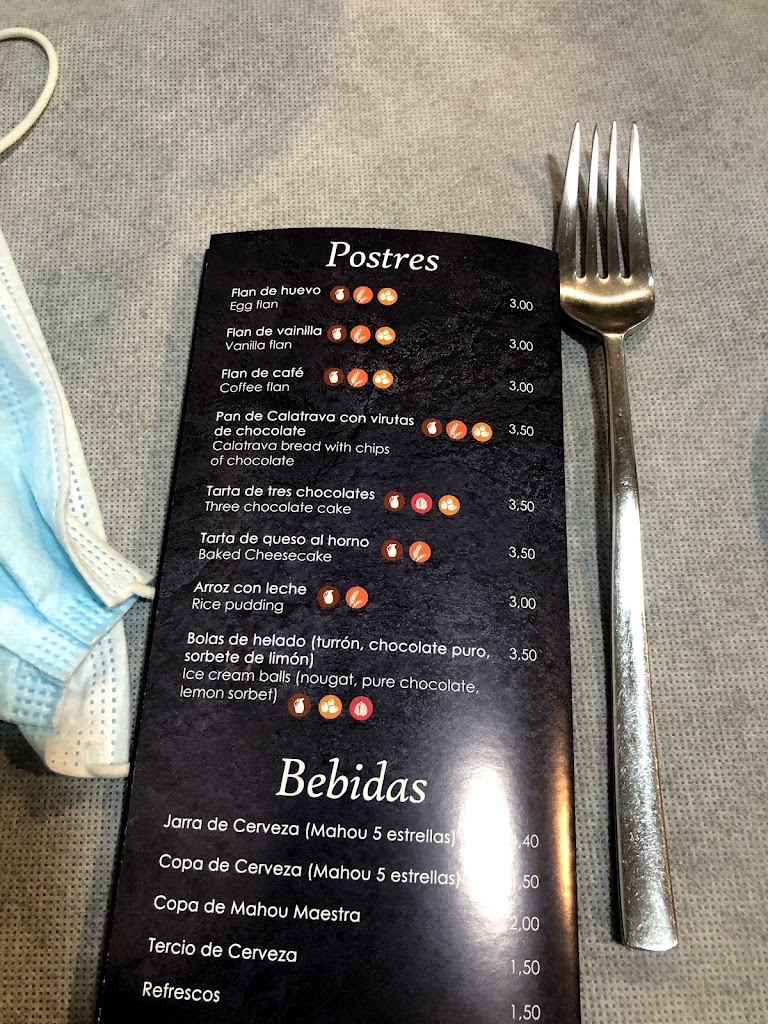 Restaurantes en Cehegin / Restaurante Domingo — Carta