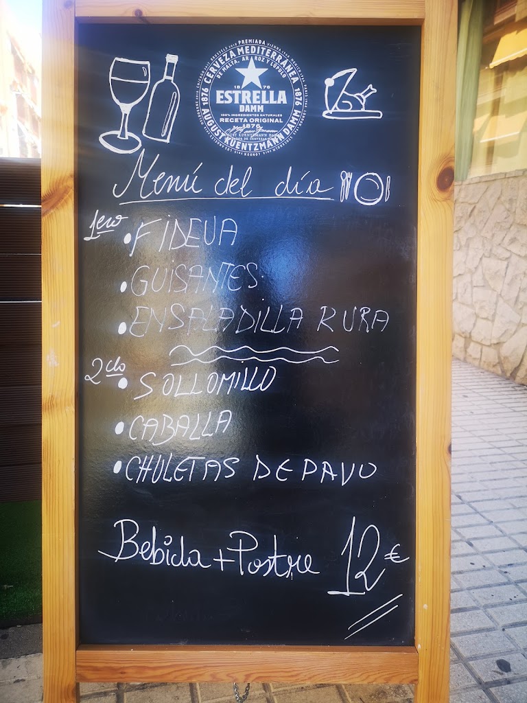 Bar Benasal — Carta