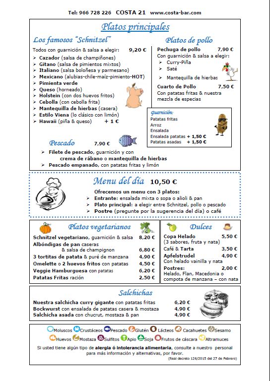 Costa 21 — Carta