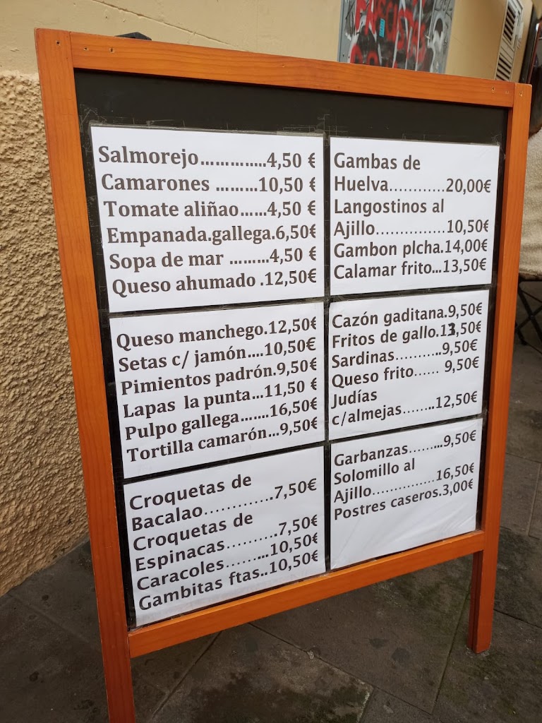Meson Mariluz — Carta
