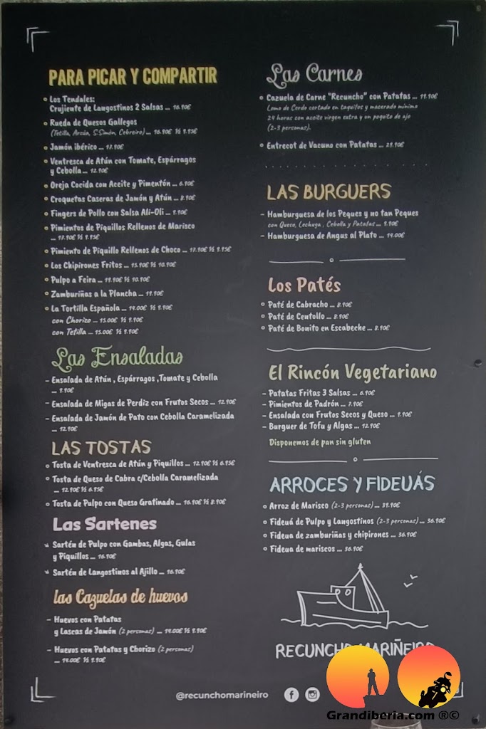 Recuncho Marineiro — Carta