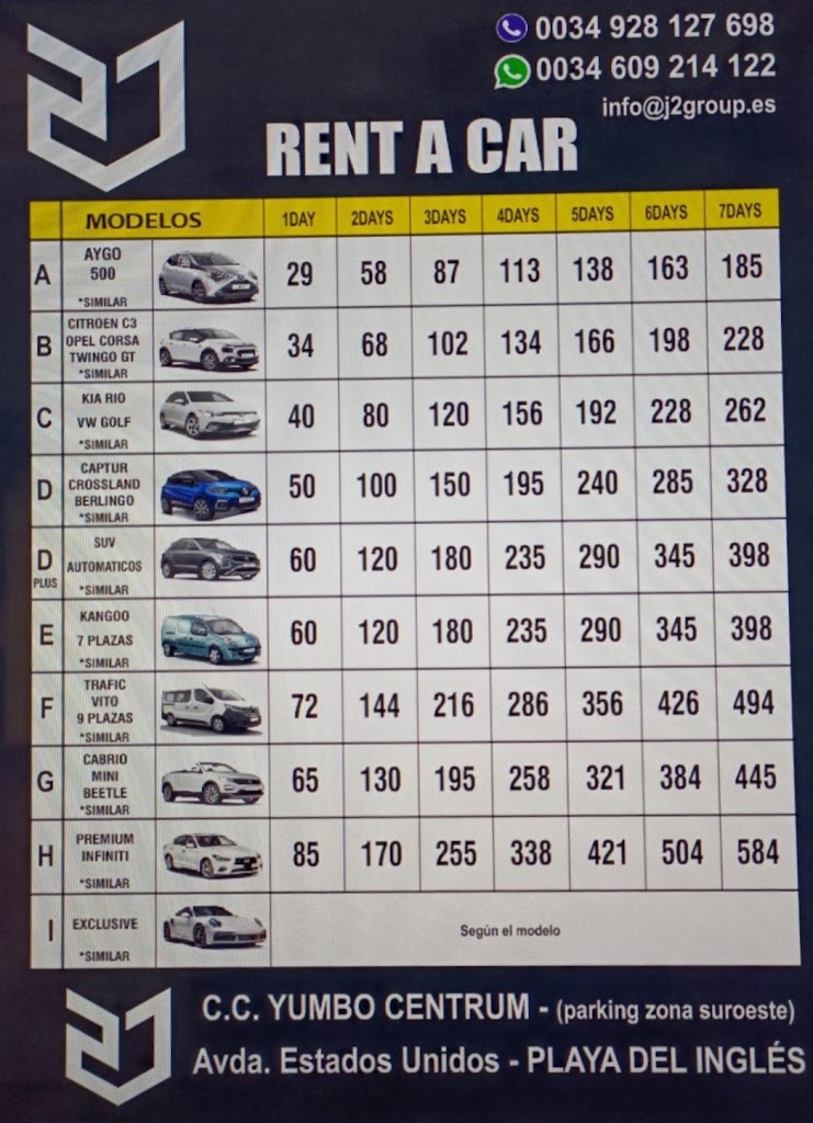 J2 Rent a Cars — Del propietario