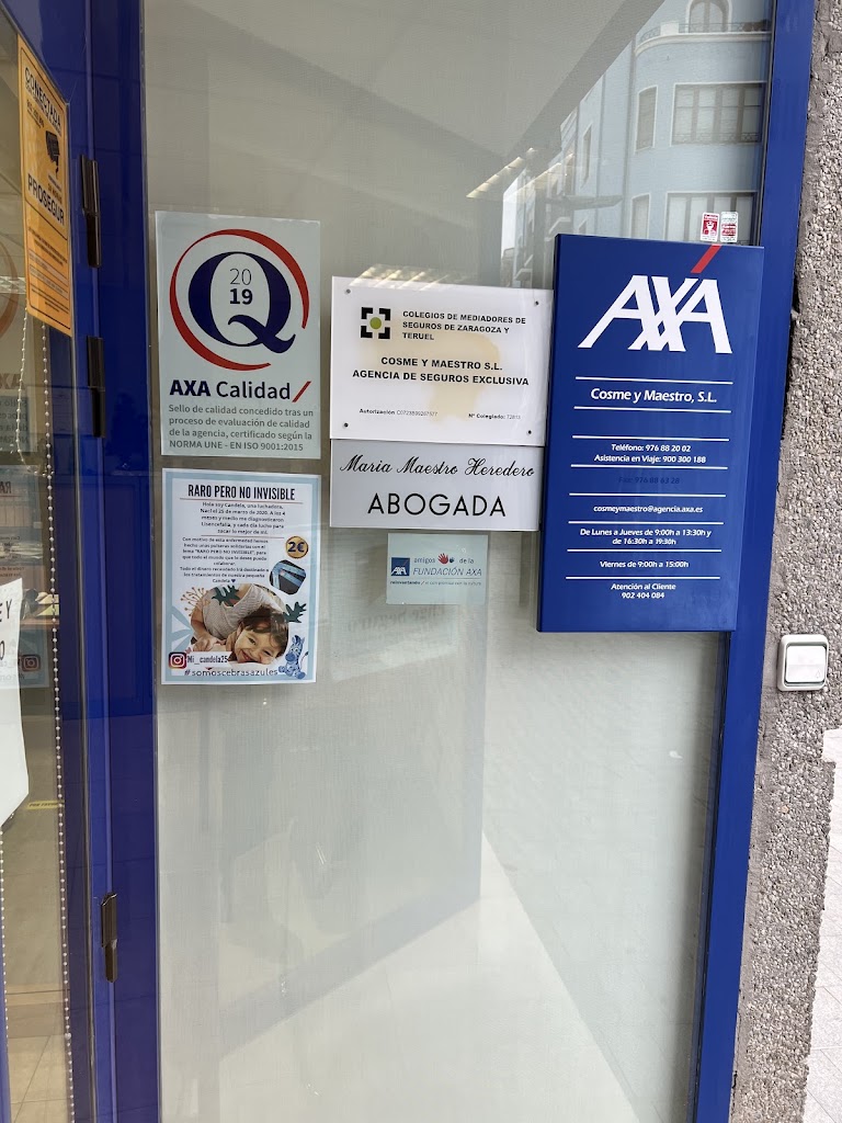 AXA Oficina Seguros Cosme y Maestro (Calatayud) - Agencia Exclusiva — Del propietario