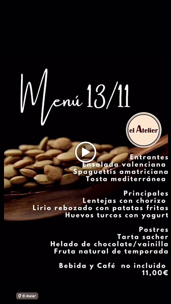 El Atelier — Carta