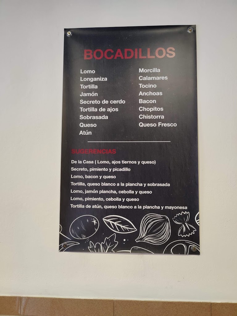 Bar Paco — Carta