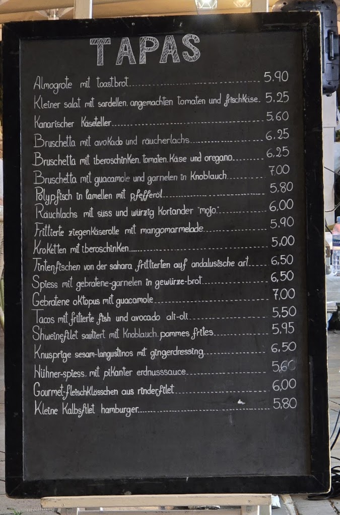 Restaurante La Cazuela — Carta